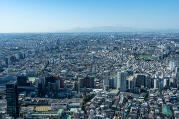 Naklejka na ściany i meble 東京　新宿　高層ビルからの風景