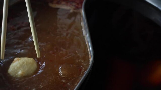Do it yourself boiling hot pot, stock footage