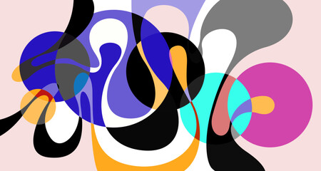 Vector colorful abstract psychedelic liquid and fluid background pattern