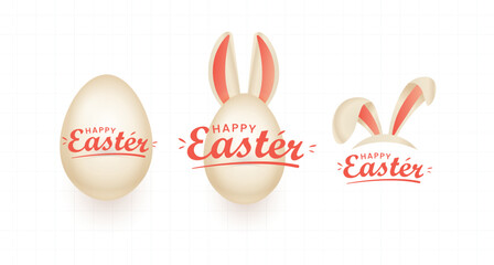 Easter rabbit easter bunny vector illustration