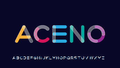 modern stylish typography letter logo design