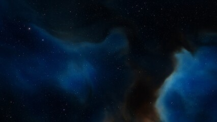 Fototapeta na wymiar Space of night sky with cloud and stars 