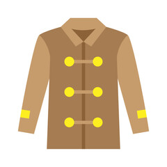Illustration of Coat design Icon