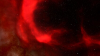 red-violet nebula in outer space, horsehead nebula, unusual colorful nebula in a distant galaxy, red nebula 3d render
