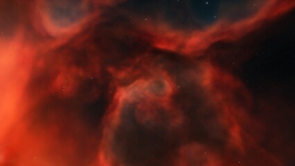 Space background with realistic nebula and shining stars. Colorful cosmos with stardust and milky way. Magic color galaxy. Infinite universe and starry night. 3d render
