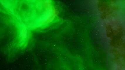 nebula gas cloud in deep outer space, science fiction illustration, colorful space background with stars 3d render
