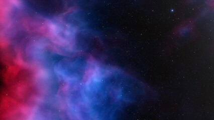 Space of night sky with cloud and stars
