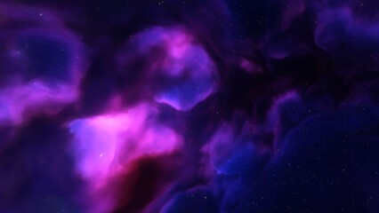 Night sky - Universe filled with stars, nebula and galaxy