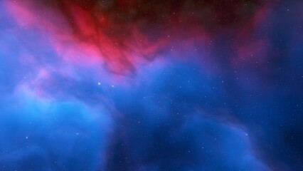 Fototapeta premium bright nebula, nebula in space, majestic red-purple nebula, beautiful space background 3D render 