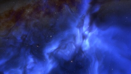 Deep space nebula with stars. Bright and vibrant Multicolor Starfield Infinite space outer space background with nebulas and stars. Star clusters, nebula outer space background 3d render  © ANDREI