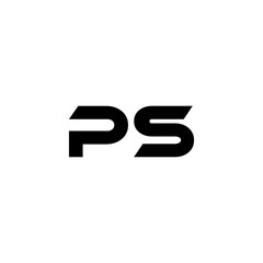 PS letter logo design with white background in illustrator, vector logo modern alphabet font overlap style. calligraphy designs for logo, Poster, Invitation, etc.