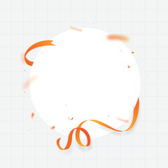 Obraz premium Round frame with ribbon