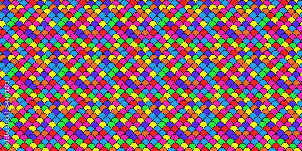 Poster abstract color scales. seamless scale pattern. fish scale colorful texture.