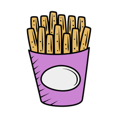 french fries food minimalist
