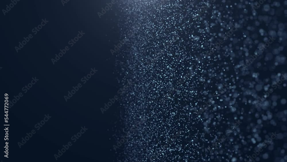 Poster flowing flickering particles background, abstract digital particle wave and light background, cyber 