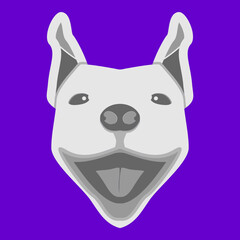 Siberian Face Dog Head