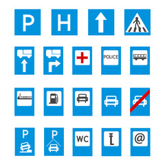 Road Signs and Symbols set