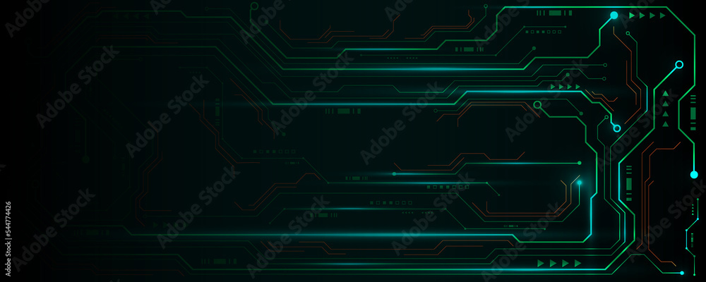 Poster high tech circuit board background image