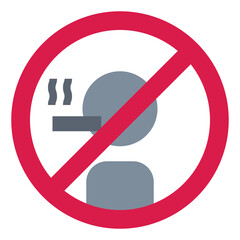 no smoking flat icon style