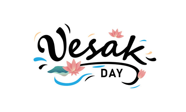 Vesak Day Lettering