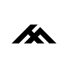 initial letter HF FH modern linked logo vector. Illustration of HF FH design logotype template