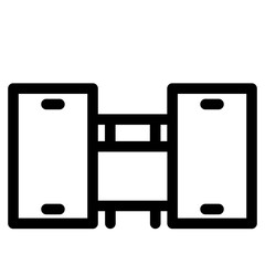 cabinet furniture interior storage icon