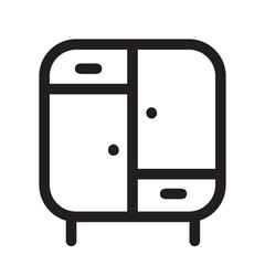 appliance furniture home household interior lockers wardrobe icon