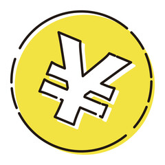 Fototapeta premium 円（¥）通貨のイラスト