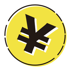 円（¥）通貨のイラスト