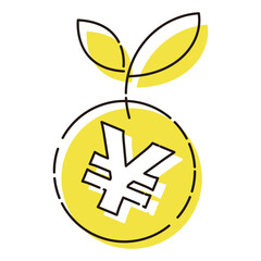 円（¥）通貨のイラスト