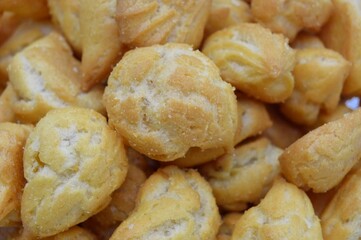 Pondok Cabe Ilir, Tangerang, Indonesia – October 05, 2022: Kue Sus or Choux Pastry, or Pâte à Choux. With Selected Focus.