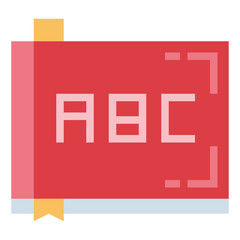 book flat icon style