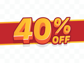 40 percent off