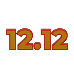 12.12 event big sale day 3d icon