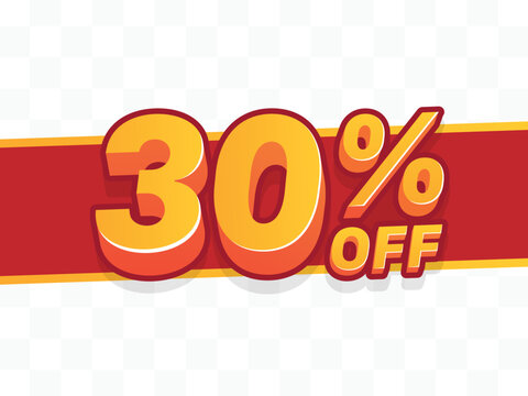 30 percent off