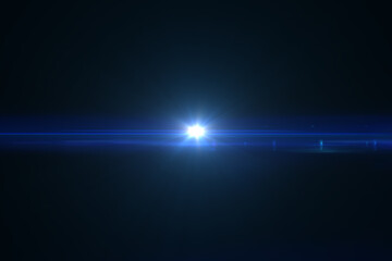 Natural, Sun flare on the black background