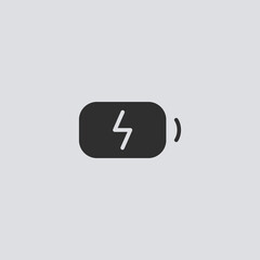 Charging battery vector icon sign symbol