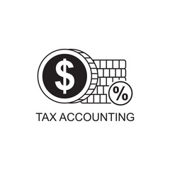 tax accounting icon , business icon