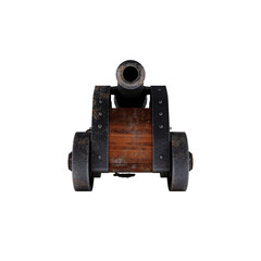 Medieval Cannon isolated