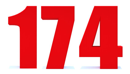 Obraz premium 174 number