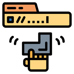 search filled outline icon style