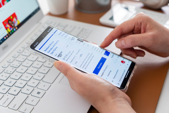 Melbourne, Australia - Oct 24, 2022: Close-up View Of Browsing The Private Health Insurance Cover On Medibank Website