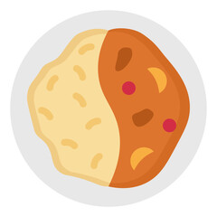 curry flat icon