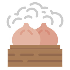 dumpling flat icon