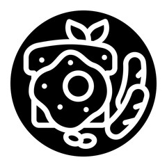 breakfast glyph icon