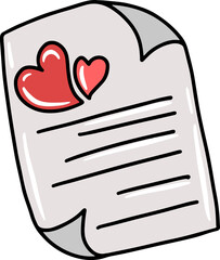 Love Letter with Heart Icon