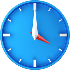 Wall clock 3D icon illustration.
