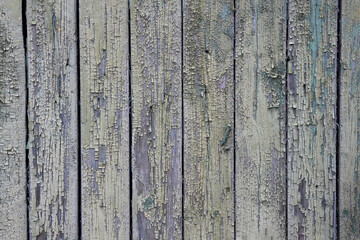 Old wooden wall, painted wooden fence, interior decor