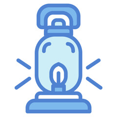 oil lamp two tone icon style