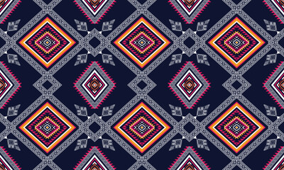 Geometric ethnic pattern for background,fabric,wrapping,clothing,wallpaper,Batik,carpet,embroidery style.	